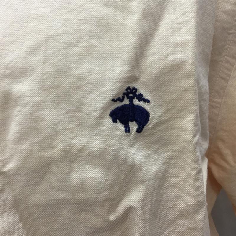 ブルックスブラザーズ BROOKS BROTHERS シャツ、ブラウス 半袖 ボタンダウン コットン プルオーバー M ワンポイント 橙 / オレンジ /  メンズ USED 古着 中古 10111584