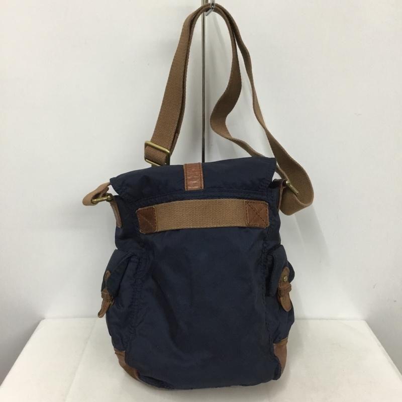 フォッシル FOSSIL ショルダーバッグ ショルダーバッグ ロゴ、文字 紺 / ネイビー / X 茶 / ブラウン /  メンズ USED 古着 中古 10142186