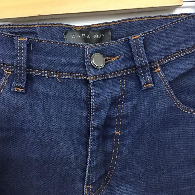 ザラメン ZARA MAN パンツ デニム、ジーンズ デニム 40 無地 インディゴ / インディゴ /  メンズ USED 古着 中古 10136639