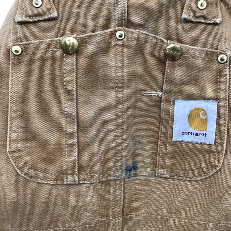 カーハート Carhartt サロペット・オーバーオール サロペット、オーバーオール R02 BRN ダックビブオーバーオール ロゴ、文字 茶 / ブラウン /  メンズ USED 古着 中古 10138675