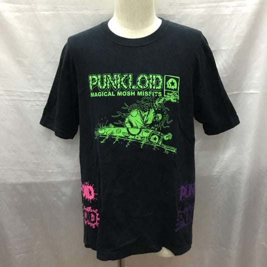 マジカルモッシュミスフィッツ MxMxM Tシャツ 半袖 クルーネック プリント スケボー ドクロ PUNK LOID L ロゴ、文字 黒 / ブラック /  メンズ USED 古着 中古 10119809