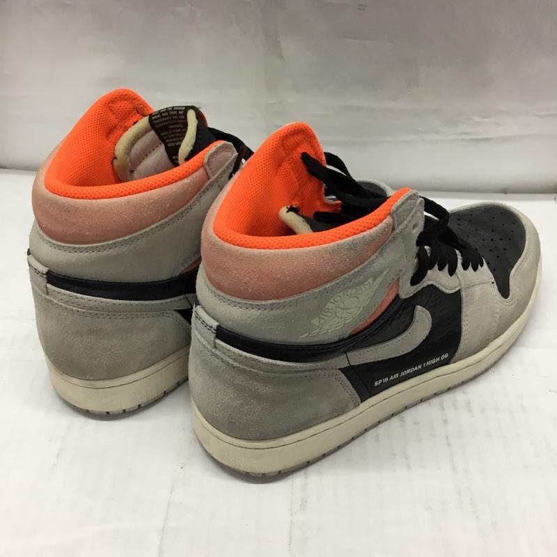 ナイキ NIKE スニーカー スニーカー 555088-018 AIR JORDAN 1 RETRO HIGH OG 28.5cm 箱有 28.5cm ロゴ、文字 黒 / ブラック / X 灰 / グレー / X 橙 / オレンジ /  メンズ USED 古着 中古 10106865