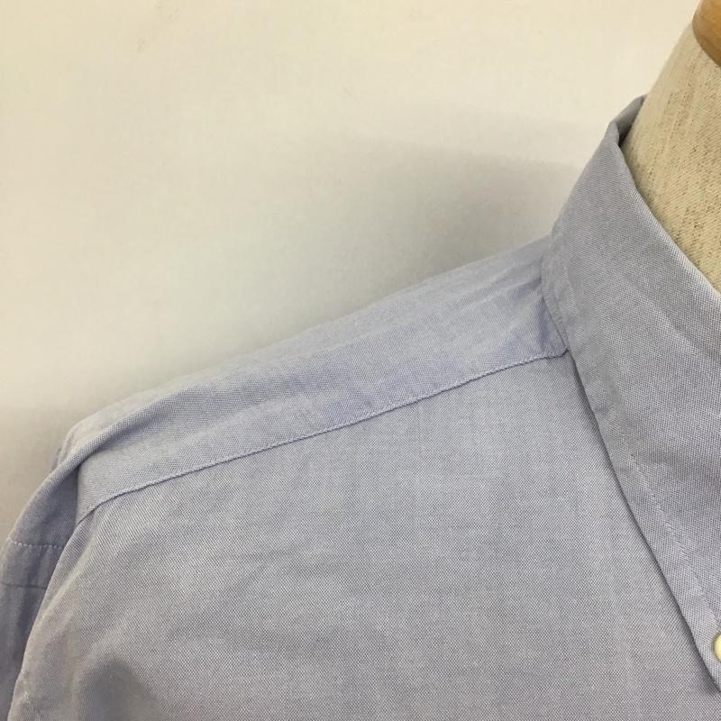 ラルフローレン RALPHLAUREN シャツ、ブラウス 長袖 長袖シャツ ボタンダウンシャツ カラーシャツ カジュアルシャツ L ロゴ、文字 水色 / ライトブルー /  メンズ USED 古着 中古 10106709