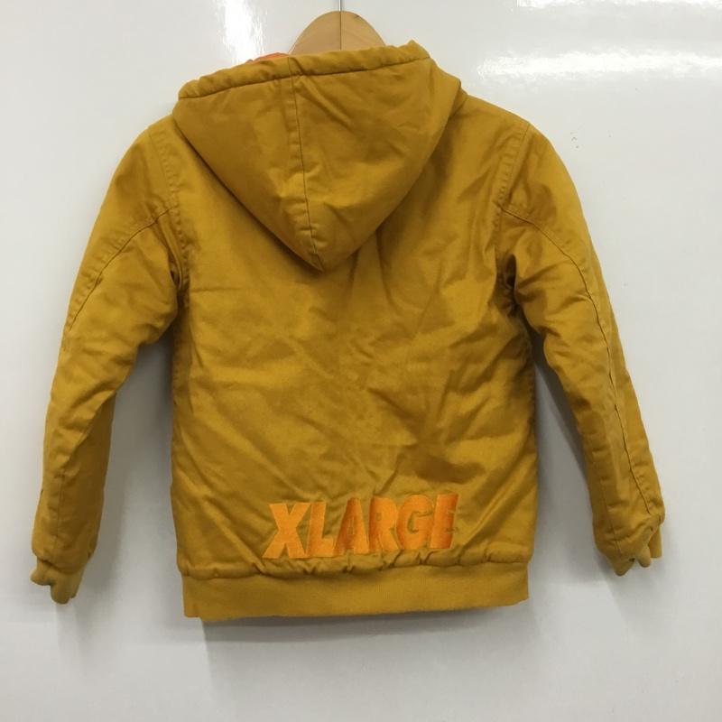 エクストララージ XLARGE ジャケット、上着 ジャンパー、ブルゾン ジップアップジャケット ジャンパー ジャケット カジュアルジャケット アウター 140cm ロゴ、文字 マスタード / マスタード /  ボーイズ USED 古着 中古 10116538