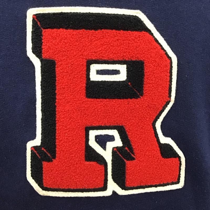 古着 USED トレーナー 長袖 長袖トレーナー スウェット クルーネック リブスウェットカットソー 古着 XL ロゴ、文字 紺 / ネイビー /  メンズ USED 古着 中古 10124702