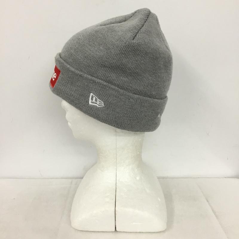 シュプリーム Supreme 帽子 ニット帽 New Era Box Logo Beanie ロゴ、文字 灰 / グレー /  メンズ USED 古着 中古 10146909