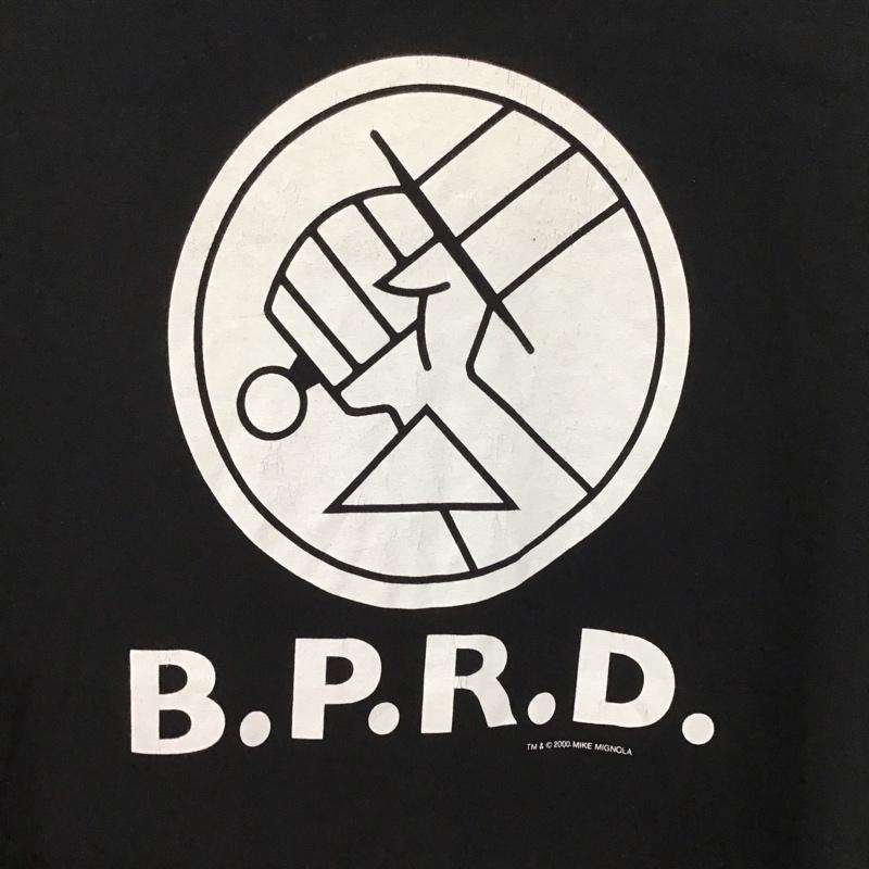 古着 USED Tシャツ 半袖 半袖カットソー プリントTシャツ クルーネックカットソー XXL ロゴ、文字 黒 / ブラック /  メンズ USED 古着 中古 10130119