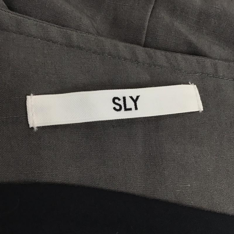 スライ SLY ワンピース ロングスカート 030DSY33-2010 ONE SHOULDER TIE OP ウエストタイ 2 無地 灰 / グレー /  レディース USED 古着 中古 10142284