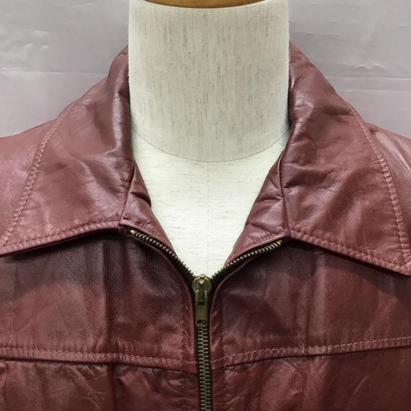 古着 USED ジャケット、上着 ジャケット、ブレザー レザージャケット 70s jeanpierre 古着 ヴィンテージ 40 無地 えんじ / ワインレッド /  メンズ USED 古着 中古 10118418