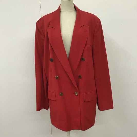 バーバリーズ BURBERRYS ジャケット、上着 ジャケット、ブレザー FJB93-240 テーラード 肩パット 90年代 無地 赤 / レッド /  レディース USED 古着 中古 10109069