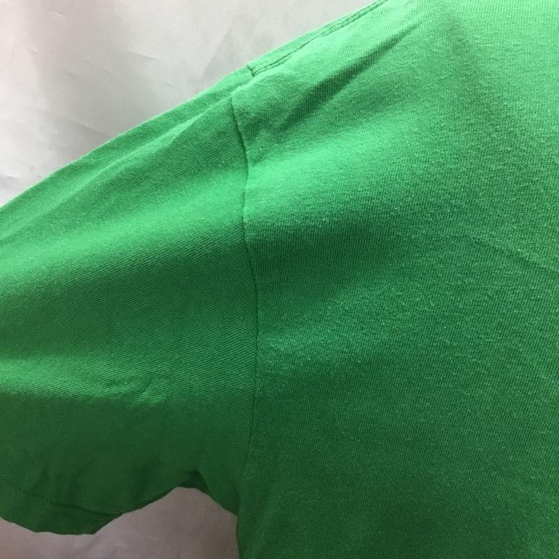 パタゴニア patagonia Tシャツ 半袖 半袖カットソー プリントTシャツ クルーネックカットソー L ロゴ、文字 緑 / グリーン /  メンズ USED 古着 中古 10116712