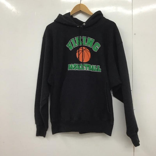 チャンピオン Champion パーカー 長袖 長袖パーカー プルオーバーパーカー スウェット M ロゴ、文字 紺 / ネイビー /  メンズ USED 古着 中古 10148516