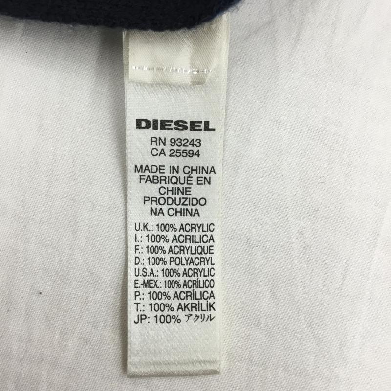 ディーゼル DIESEL マフラー マフラー ロゴ、文字 黒 / ブラック / X 青 / ブルー /  メンズ USED 古着 中古 10139993