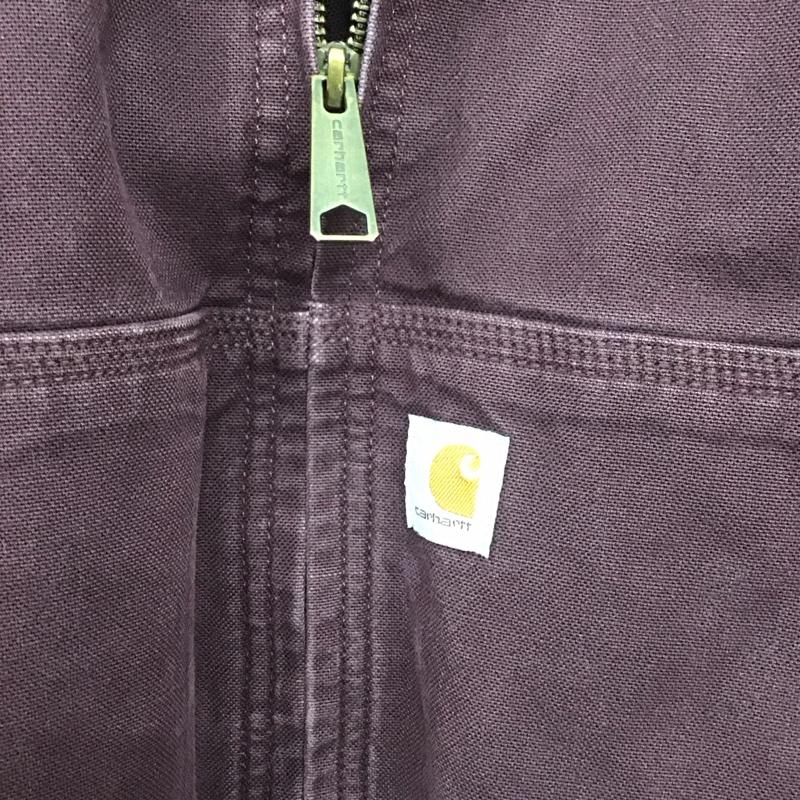 カーハート Carhartt ジャケット、上着 ジャケット、ブレザー ジップアップジャケット アウター 古着 M ロゴ、文字 紫 / パープル /  ボーイズ USED 古着 中古 10142646