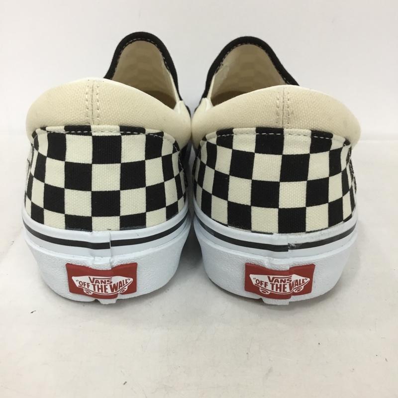 バンズ VANS スニーカー スニーカー V98CLA SLIP ON スニーカー 28cm 箱有 28.0cm チェック 白 / ホワイト / X 黒 / ブラック /  メンズ USED 古着 中古 10135541