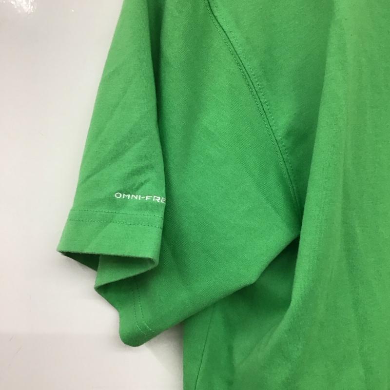 コロンビア Columbia Tシャツ 半袖 半袖カットソー プリントTシャツ クルーネックカットソー L プリント 緑 / グリーン /  メンズ USED 古着 中古 10134973