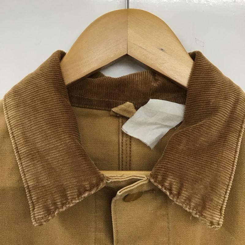 カーハート Carhartt ジャケット、上着 ジャケット、ブレザー デニムジャケット Gジャン アウター カジュアルジャケット ロゴ、文字 ベージュ / ベージュ /  メンズ USED 古着 中古 10137095