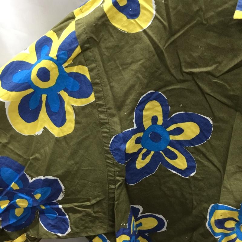 ユニクロ UNIQLO シャツ、ブラウス 半袖 331-449637 MARNI オーバーサイズ オープンカラーシャツ S 花柄 カーキ / カーキ /  メンズ USED 古着 中古 10117797