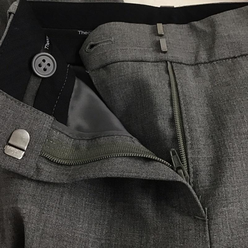 セオリー theory パンツ スラックス 2 無地 灰 / グレー /  レディース USED 古着 中古 10143395