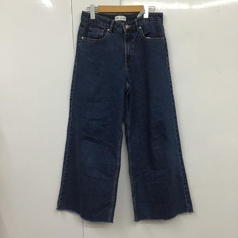 ザラ ZARA パンツ デニム、ジーンズ 36 無地 インディゴ / インディゴ /  レディース USED 古着 中古 10106146