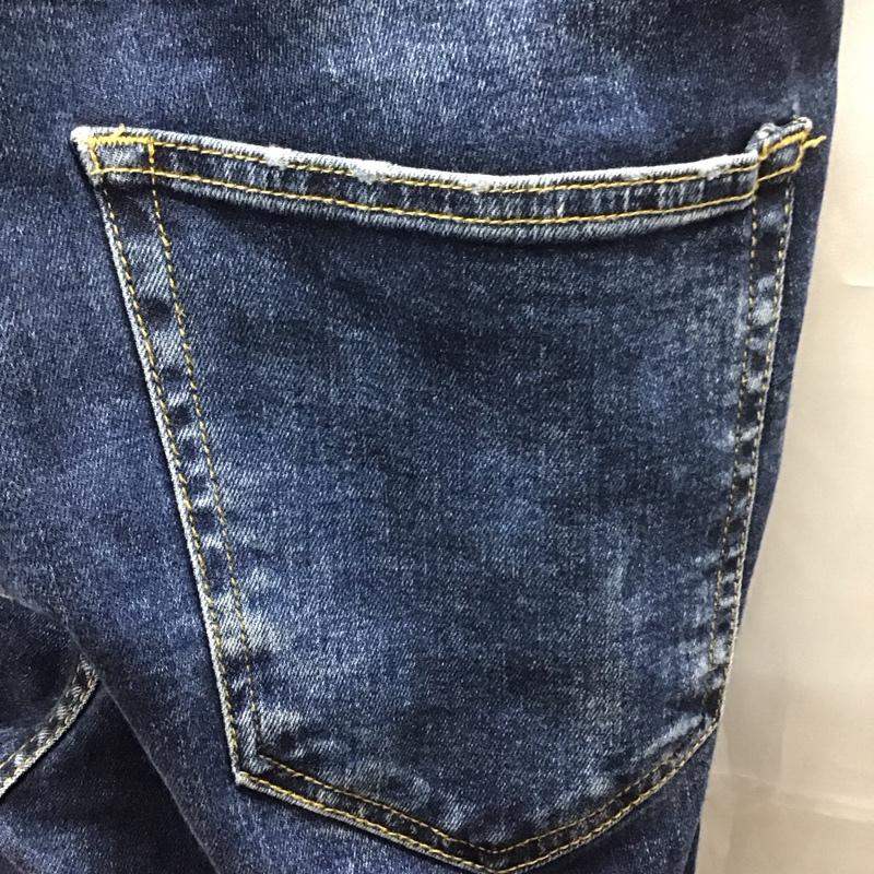ザラメン ZARA MAN パンツ デニム、ジーンズ デニムパンツ スリムパンツ ジーンズ カジュアルパンツ ストレートパンツ 40 無地 インディゴ / インディゴ /  メンズ USED 古着 中古 10111328