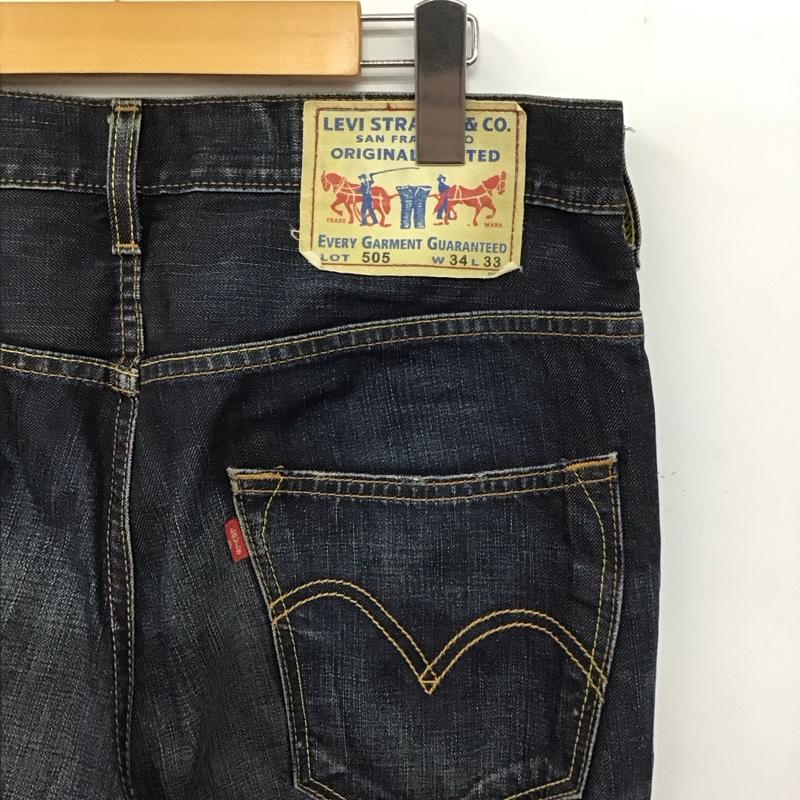 リーバイストラウスアンドコー Levi Strauss & co. パンツ デニム、ジーンズ デニムパンツ ワイドパンツ カジュアルパンツ 34 無地 インディゴ / インディゴ /  メンズ USED 古着 中古 10144943