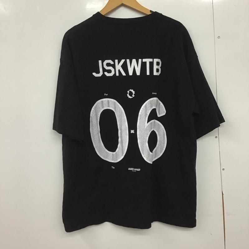 ユナイテッドアスレ United Athle Tシャツ 半袖 半袖カットソー プリントTシャツ クルーネックカットソー L ロゴ、文字 黒 / ブラック /  メンズ USED 古着 中古 10146661