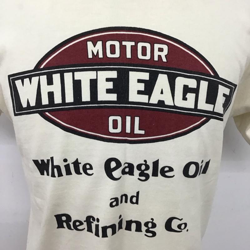 ブートレガーズ BOOTLEGGERS Tシャツ 半袖 半袖カットソー プリントTシャツ クルーネックカットソー M ロゴ、文字 白 / ホワイト /  メンズ USED 古着 中古 10125331