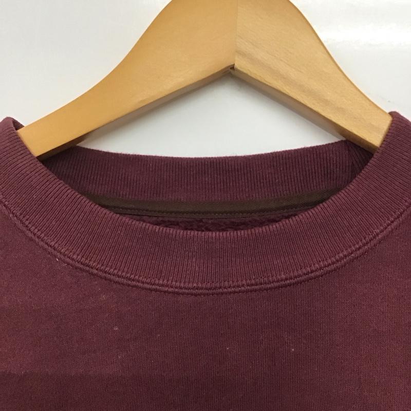 パレス PALACE トレーナー 長袖 長袖トレーナー スウェット クルーネック プルオーバー L ロゴ、文字 えんじ / ワインレッド /  メンズ USED 古着 中古 10141768
