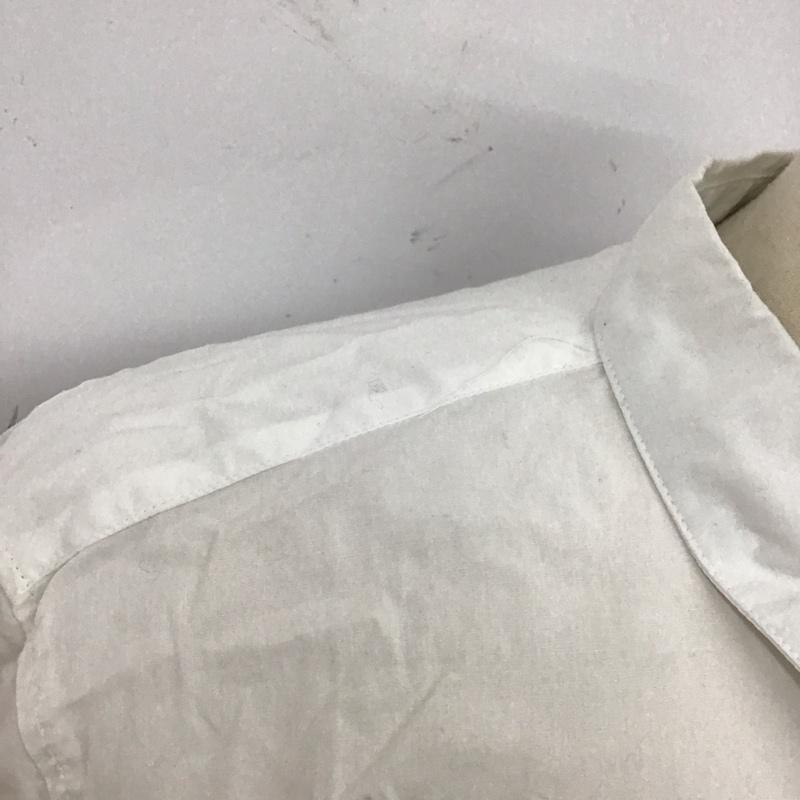ナノベース nano base シャツ、ブラウス 長袖 BA82SHL021CO 胸ポケット XL 無地 白 / ホワイト / X 紺 / ネイビー /  メンズ USED 古着 中古 10118110
