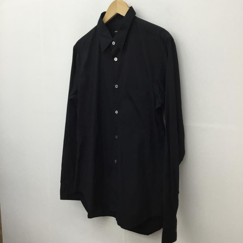 コムデギャルソンオムプリュス COMME des GARCONS HOME PLUS シャツ、ブラウス 長袖 PZ-B001 S 無地 黒 / ブラック /  メンズ USED 古着 中古 10124457