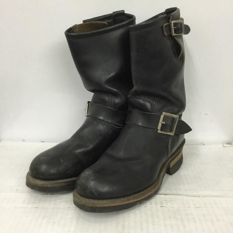 レッドウィング RED WING ブーツ エンジニアブーツ 2268 ENGINEER BOOTS ワークブーツ レザー 5D 無地 黒 / ブラック /  メンズ USED 古着 中古 10124003