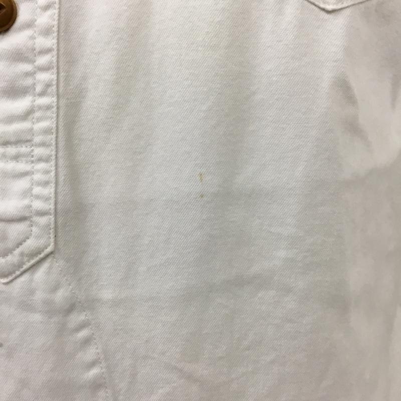 ハバーザック HAVERSACK シャツ、ブラウス 長袖 長袖シャツ カラーシャツ ポケットシャツ 長袖カットソー L 無地 白 / ホワイト /  メンズ USED 古着 中古 10117582