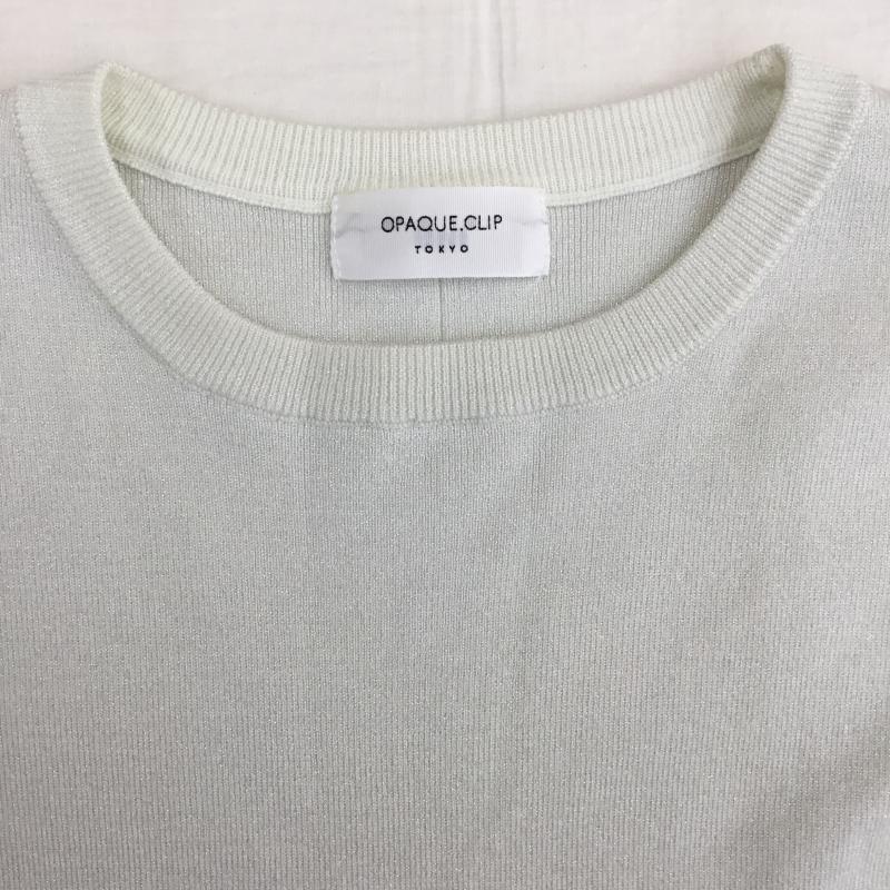 オペークドットクリップ OPAQUE.CLIP カットソー 長袖 637-12031 M  灰 / グレー /  レディース USED 古着 中古 10143564