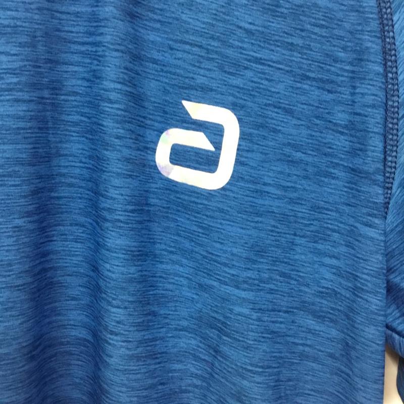 アンドロ andro Tシャツ 半袖 Melage T-shiet Alpha 卓球ウェア スポーツウェア タグ付き XS ロゴ、文字 青 / ブルー /  メンズ USED 古着 中古 10135656