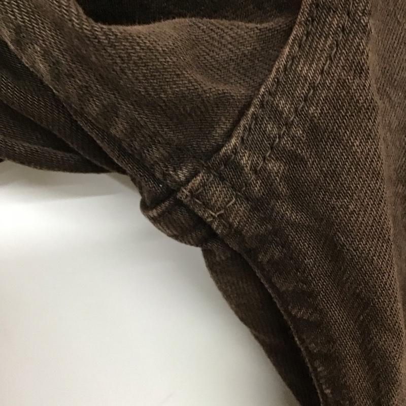 ザラ ZARA パンツ デニム、ジーンズ 36 無地 茶 / ブラウン /  レディース USED 古着 中古 10143740