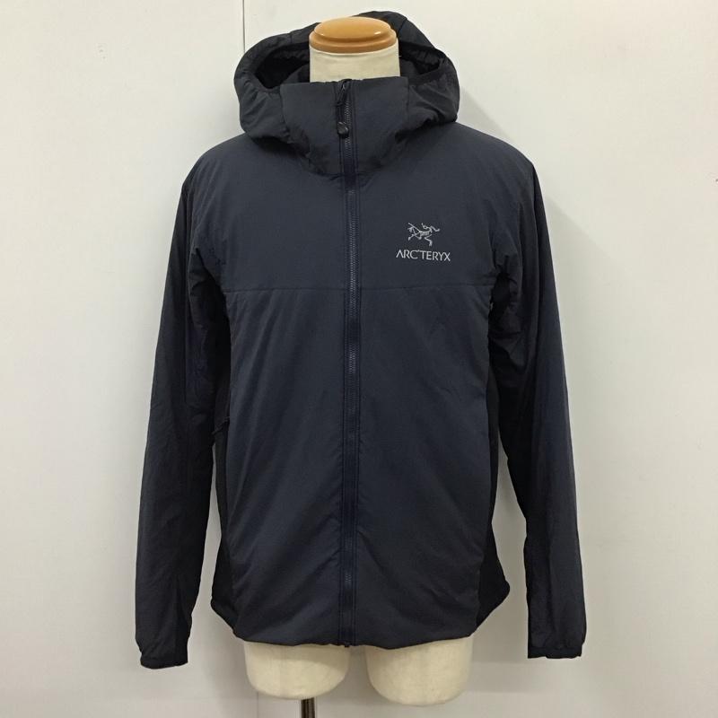 アークテリクス ARC TERYX ジャケット、上着 ジャンパー、ブルゾン AtomHoody ジップアップパーカージャケット アウター ダウンジャケット M ロゴ、文字 紺 / ネイビー /  メンズ USED 古着 中古 10119489
