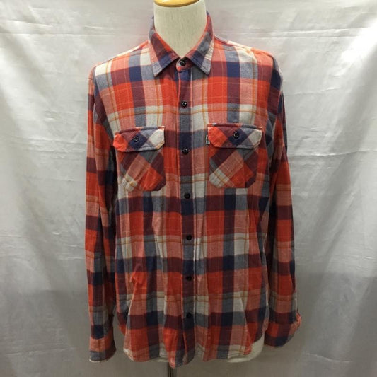 リーバイス Levi s シャツ、ブラウス 長袖 スタンダードフィット ワークシャツ M チェック マルチカラー / マルチカラー /  メンズ USED 古着 中古 10118933