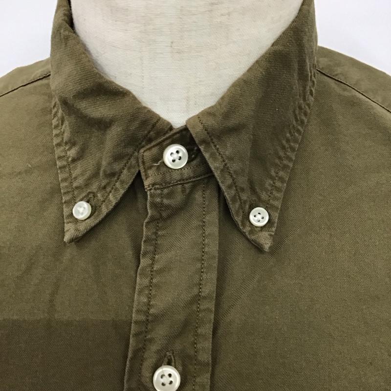 ポロラルフローレン POLO RALPH LAUREN シャツ、ブラウス 長袖 ボタンダウン コットン M ワンポイント カーキ / カーキ /  メンズ USED 古着 中古 10122989