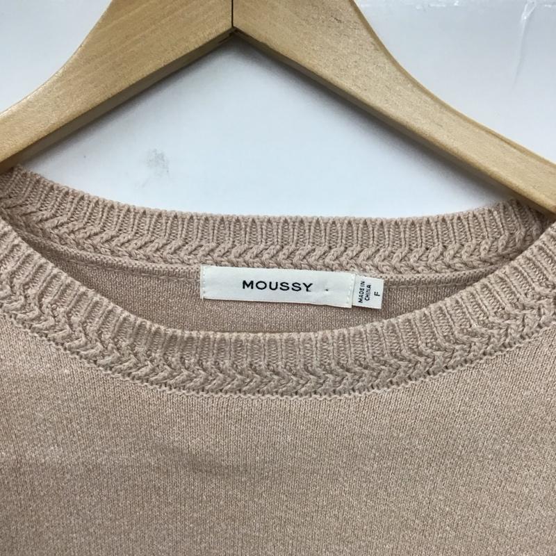 マウジー MOUSSY ニット、セーター 長袖 010ASA70-1190 オーバーサイズ FREE 無地 桃 / ピンク /  レディース USED 古着 中古 10119584
