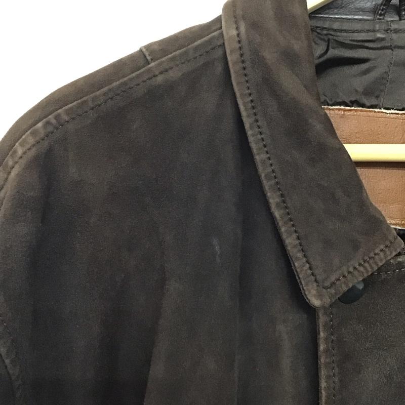 メンズビギ MEN S BIGI ジャケット、上着 ジャンパー、ブルゾン ジップアップジャケット アウター 古着 80s L 無地 茶 / ブラウン /  メンズ USED 古着 中古 10144447