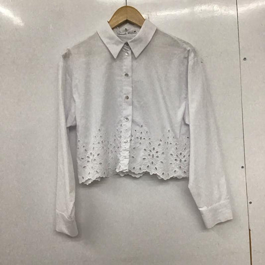 ザラ ZARA シャツ、ブラウス 長袖 3564/078/250 XS 無地 白 / ホワイト /  レディース USED 古着 中古 10134670