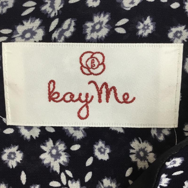 ユーズドクロージング used clothes ワンピース ひざ丈スカート kay me ケイミー M 花柄 紺 / ネイビー / X 白 / ホワイト /  レディース USED 古着 中古 10115039
