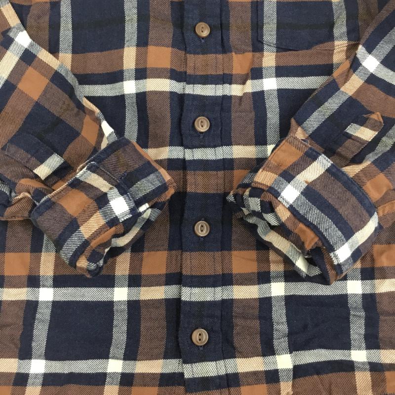 パタゴニア patagonia シャツ、ブラウス 長袖 S チェック 茶 / ブラウン /  メンズ USED 古着 中古 10135943
