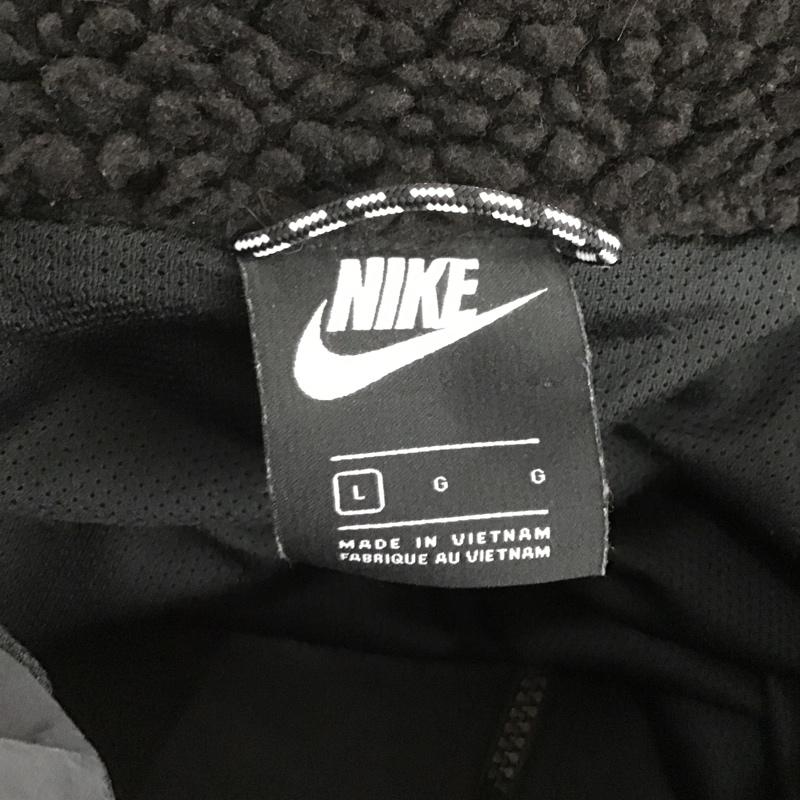 ナイキ NIKE ジャケット、上着 ジャンパー、ブルゾン BV3722-010 ボアフリースジャケット L 無地 黒 / ブラック /  メンズ USED 古着 中古 10106067
