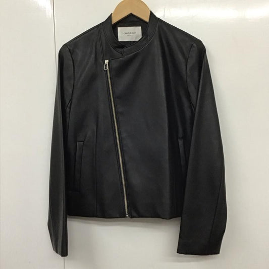 オペークドットクリップ OPAQUE.CLIP ジャケット、上着 ライダース 637-46007 L 無地 黒 / ブラック /  レディース USED 古着 中古 10130386