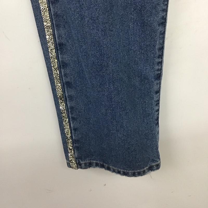 ジュエティ jouetie パンツ デニム、ジーンズ 082322400701 サイドラインストーンストレートデニム M 無地 水色 / ライトブルー /  レディース USED 古着 中古 10149131