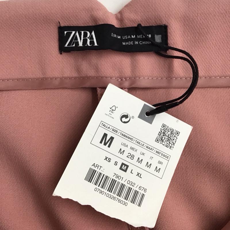ザラ ZARA パンツ スラックス スラックス ワイドパンツ カジュアルパンツ M 無地 桃 / ピンク /  レディース USED 古着 中古 10117991