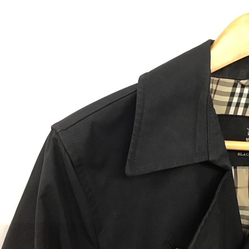バーバリーブラックレーベル BURBERRY BLACK LABEL ジャケット、上着 ジャケット、ブレザー 長袖ジャケット アウター 前ボタン カラージャケット M 無地 黒 / ブラック /  メンズ USED 古着 中古 10142967