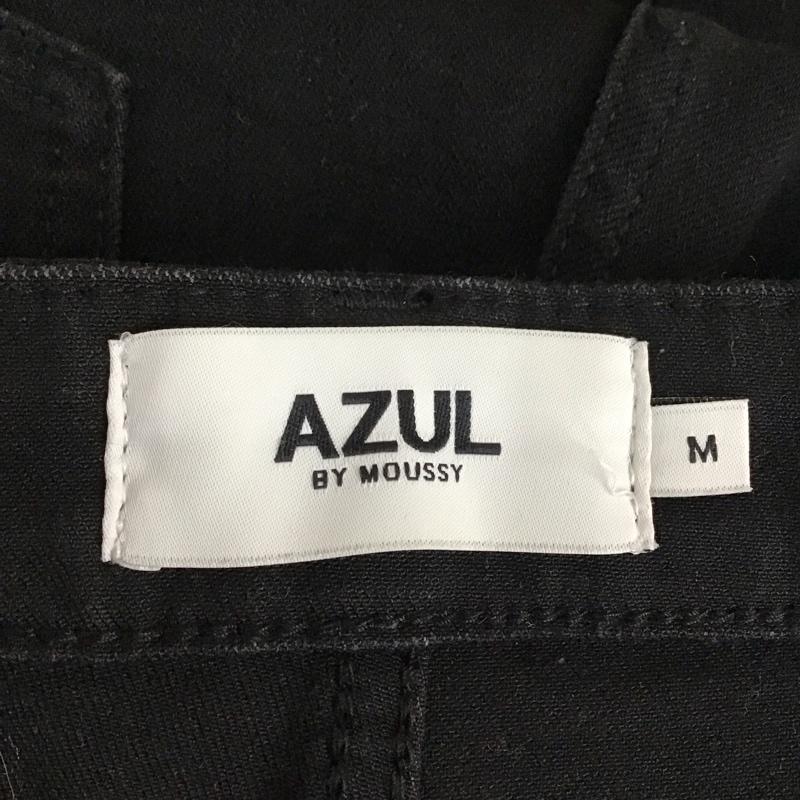 アズールバイマウジー AZUL BY MOUSSY パンツ デニム、ジーンズ 250gas12-039k フレアデニム ブラックデニムパンツ ストレッチパンツ M 無地 黒 / ブラック /  レディース USED 古着 中古 10114450